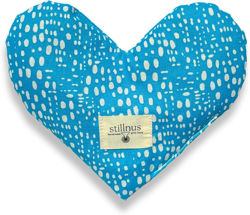 stillnus Weighted Heart Eye Pillow with Organic Lavender & Flaxseed – Relaxation Gift for Women, Meditation Tool, Mindful Rest, Cooling Eye Mask, Wellness Self-Care Kit - Image 1